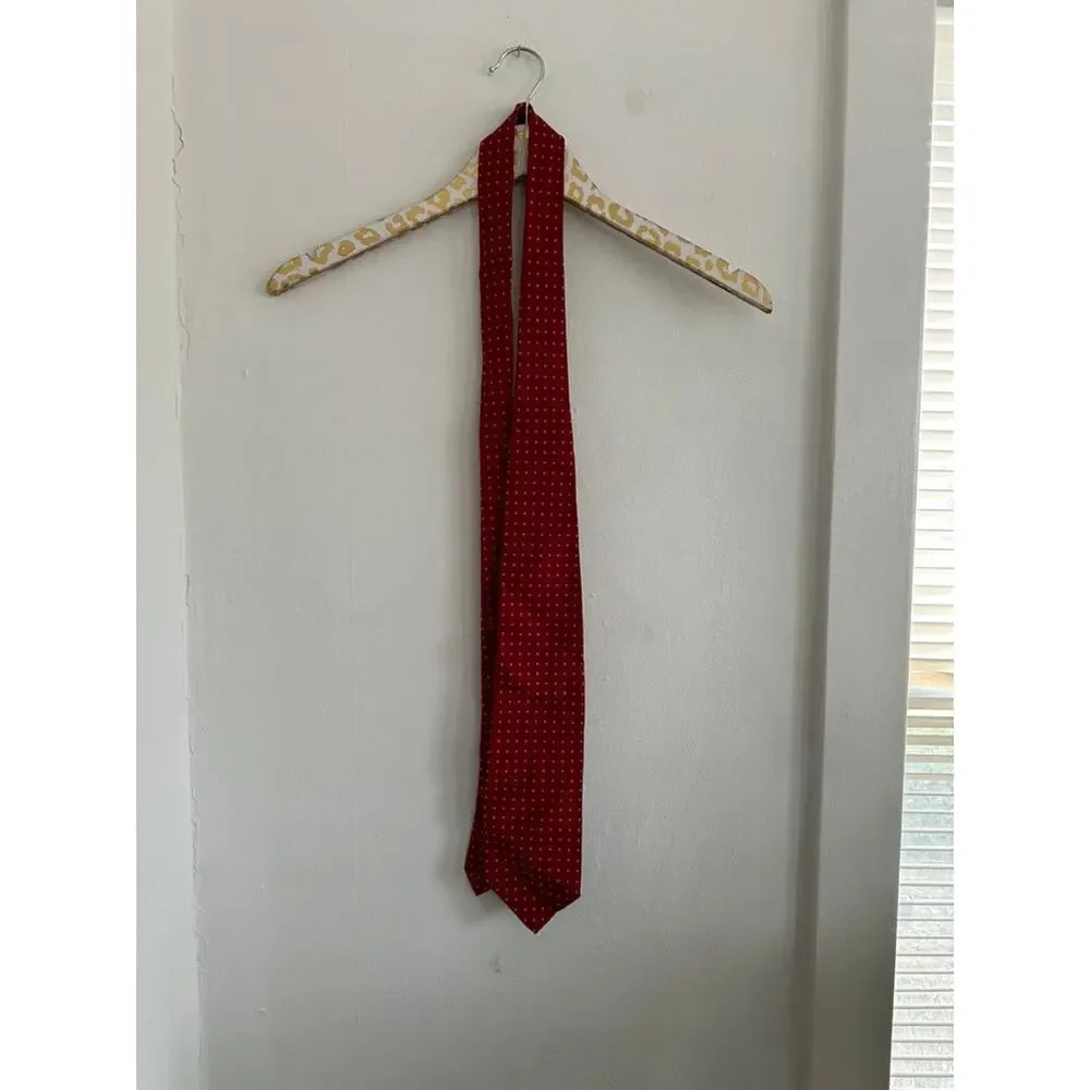 Brooks Brothers 346 Men's Red Silk Neck Tie